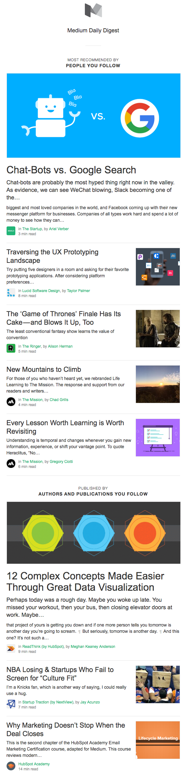 medium-newsletter-example.png Email Newsletter Example: Medium