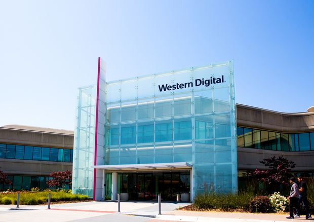Western Digital shares in late trading have rallied 6.9%, to $76.
