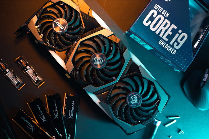 GPU in neon lights.