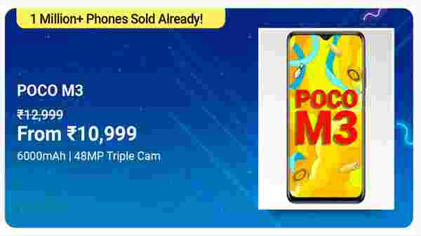 POCO M3 (Power Black, 64 GB) (6 GB RAM)