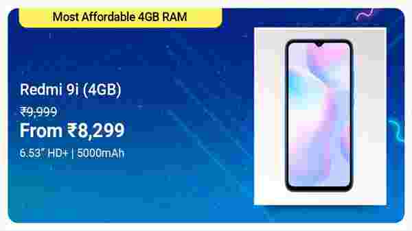 Redmi 9i (Sea Blue, 64 GB) (4 GB RAM)