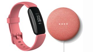 Fitbit Inspire 2 and Google Nest Mini